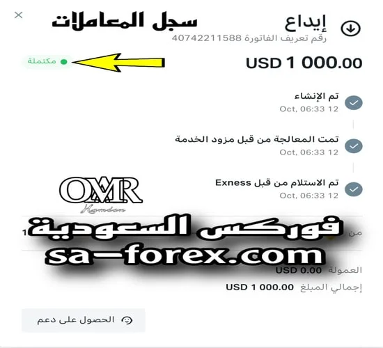 كيفية الإيداع في شركة Exness بإستخدام Binance Pay